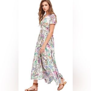 WOMEN FLORAL MAXI DRESS
